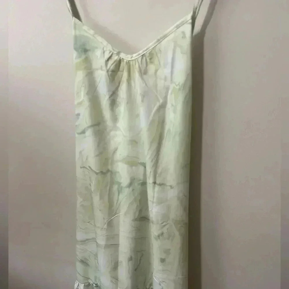 NWT Vacancy Maxi Dress Ice Dye/Green Tie Dye L - Picture 5 of 8